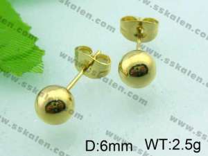 SS Gold-Plating Earring   - KE41069-Z