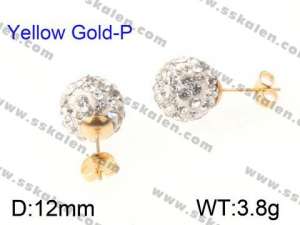SS Gold-Plating Earring  - KE45406-Z