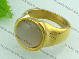 Stainless Steel Gold-plating Ring - KR20706-D
