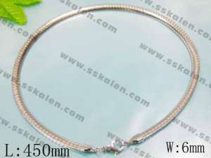 SS Gold-Plating Necklace - KN11313-D