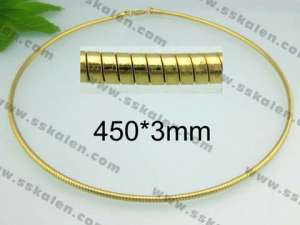 SS Gold-Plating Necklace   - KN9892-D