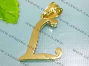 Stainless Steel Gold-plating Pendant - KP19836-D
