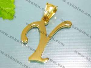 Stainless Steel Gold-plating Pendant  - KP22875-D