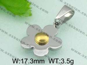 Stainless Steel Gold-plating Pendant  - KP29562-D