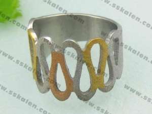 Stainless Steel Stone&Crystal Ring - KR21033-D