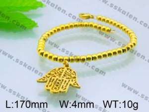Stainless Steel Gold-plating Bracelet  - KB51908-Z