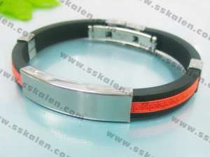  Stainless Steel Rubber Bangle - KB15243