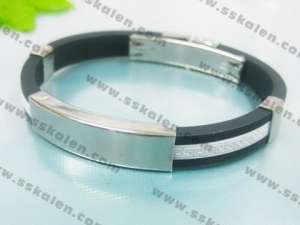  Stainless Steel Rubber Bangle - KB15245