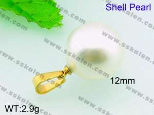 SS Shell Pearl Pendant - KP40674-Z