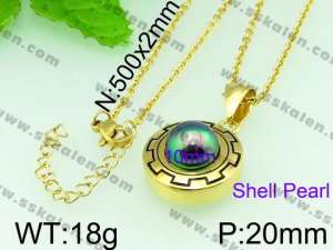 SS Shell Pearl Pendant - KP40852-Z