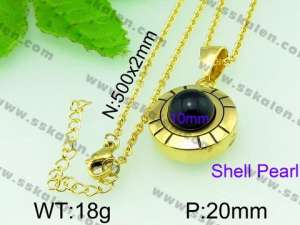 SS Shell Pearl Pendant - KP40860-Z