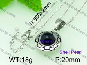 SS Shell Pearl Pendant - KP40865-Z