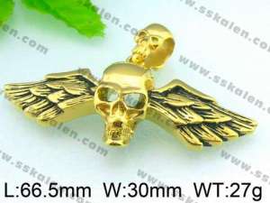 SS Skull Pendant - KP36849-D