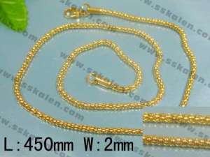 Stainelss Steel Gold-plating Small Chain - KN5179