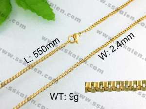 Staineless Steel Small Gold-plating Chain   - KN11061-Z