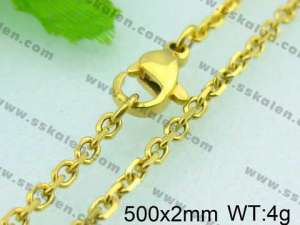 Staineless Steel Small Gold-plating Chain    - KN11177-Z