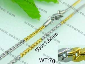 Staineless Steel Small Gold-plating Chain  - KN11528-D
