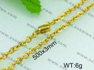 Staineless Steel Small Gold-plating Chain - KN11795-Z