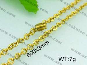 Staineless Steel Small Gold-plating Chain - KN11797-Z