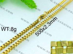 Staineless Steel Small Gold-plating Chain - KN13109-Z