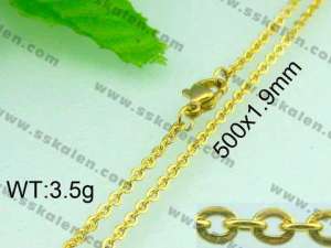 Staineless Steel Small Gold-plating Chain - KN13215-D