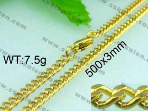  Staineless Steel Small Gold-plating Chain - KN14131-Z