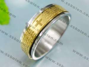 Stainless Steel Gold-Plating Ring - KR6723-K