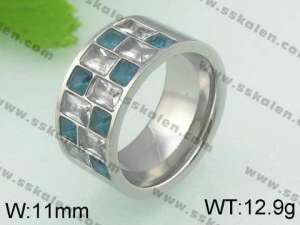 Stainless Steel Stone&Crystal Ring - KR21650-D