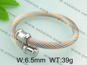 Stainless Steel Wire Bangle - KB32062-T
