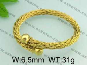 Stainless Steel Wire Bangle - KB32051-T