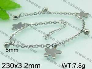 Stainless Steel Anklet  - KJ270-Z