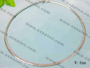 Stainless Steel Necklace  - KN11166-D