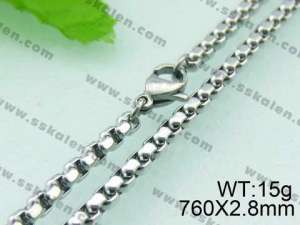 Stainless Steel Necklace  - KN11277-Z