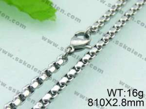 Stainless Steel Necklace  - KN11278-Z