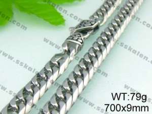 Stainless Steel Necklace  - KN11649-Z