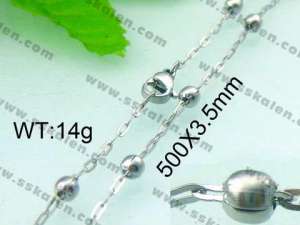 Stainless Steel Necklace  - KN12478-Z