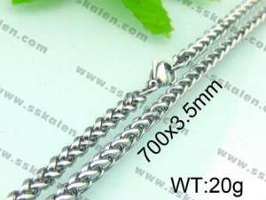 Stainless Steel Necklace  - KN12738-TJY