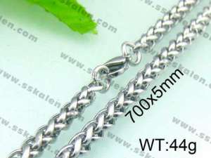 Stainless Steel Necklace  - KN12742-TJY