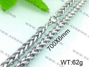 Stainless Steel Necklace  - KN12744-TJY