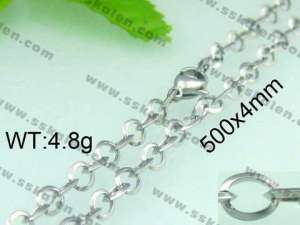 Stainless Steel Necklace  - KN13380-Z