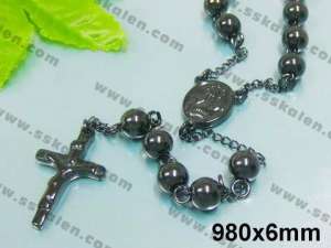 Stainless Steel Necklace  - KN7175-H