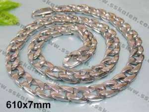 Stainless Steel Necklace - KN7716-D